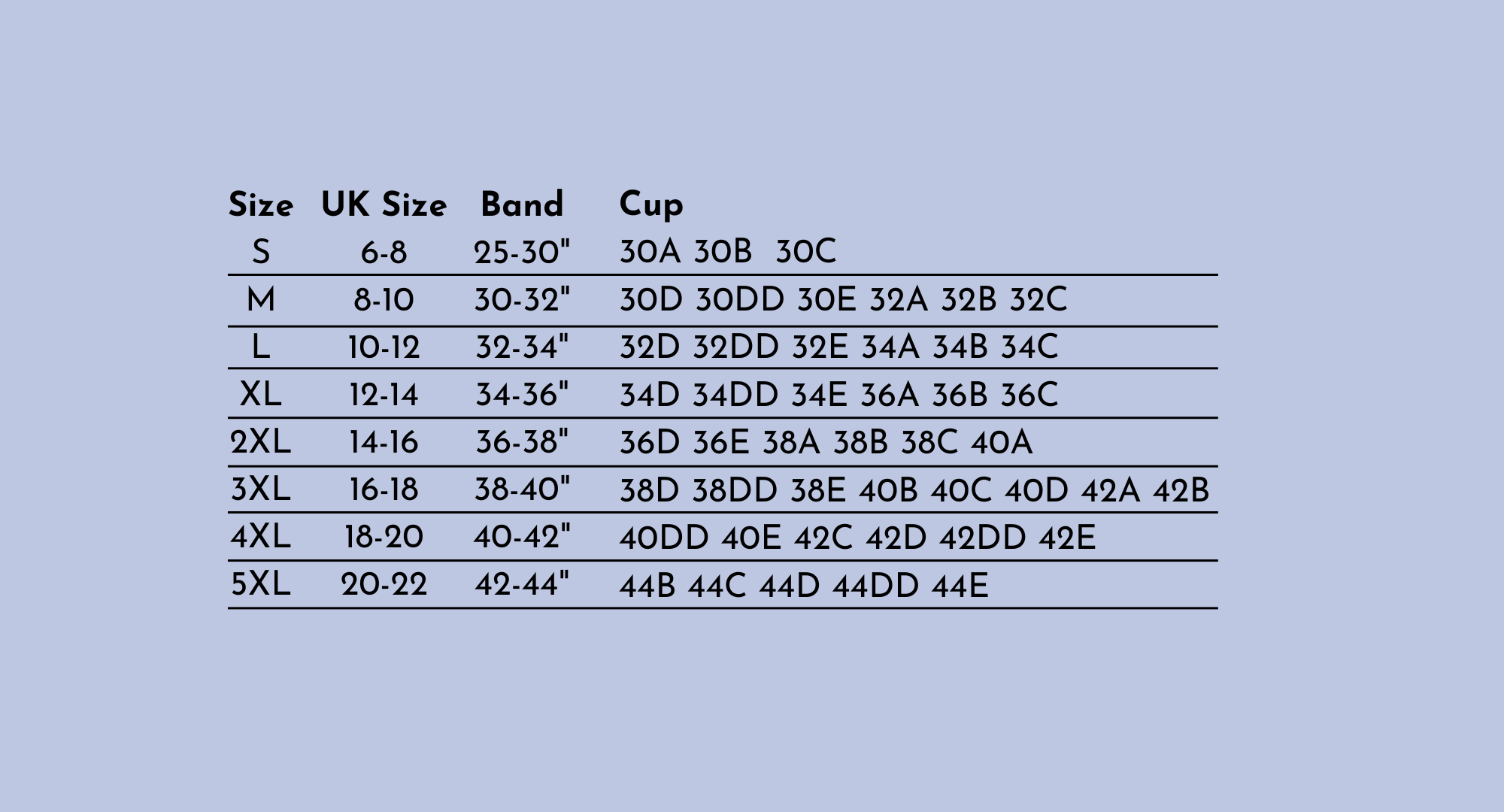 genie bra size chart Archives 