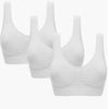 3 Pack Padded - White