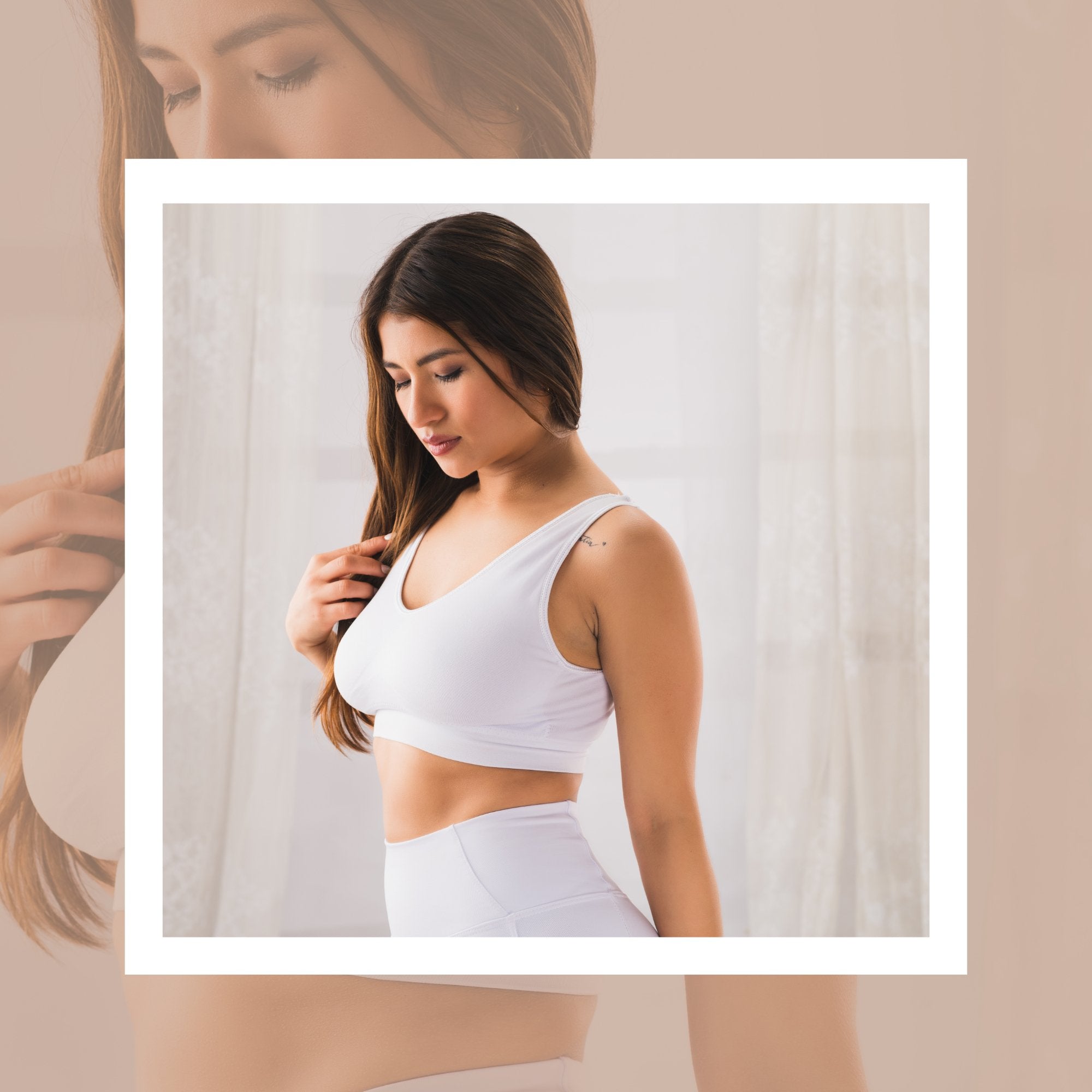 3 Pack Padded - White - The Genie Bra
